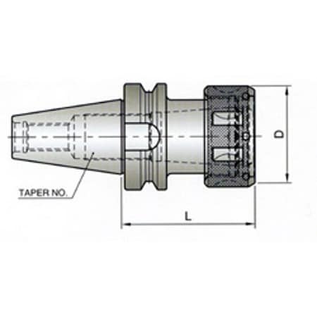 Bt50 150Tg Collet Chuck-Extended
